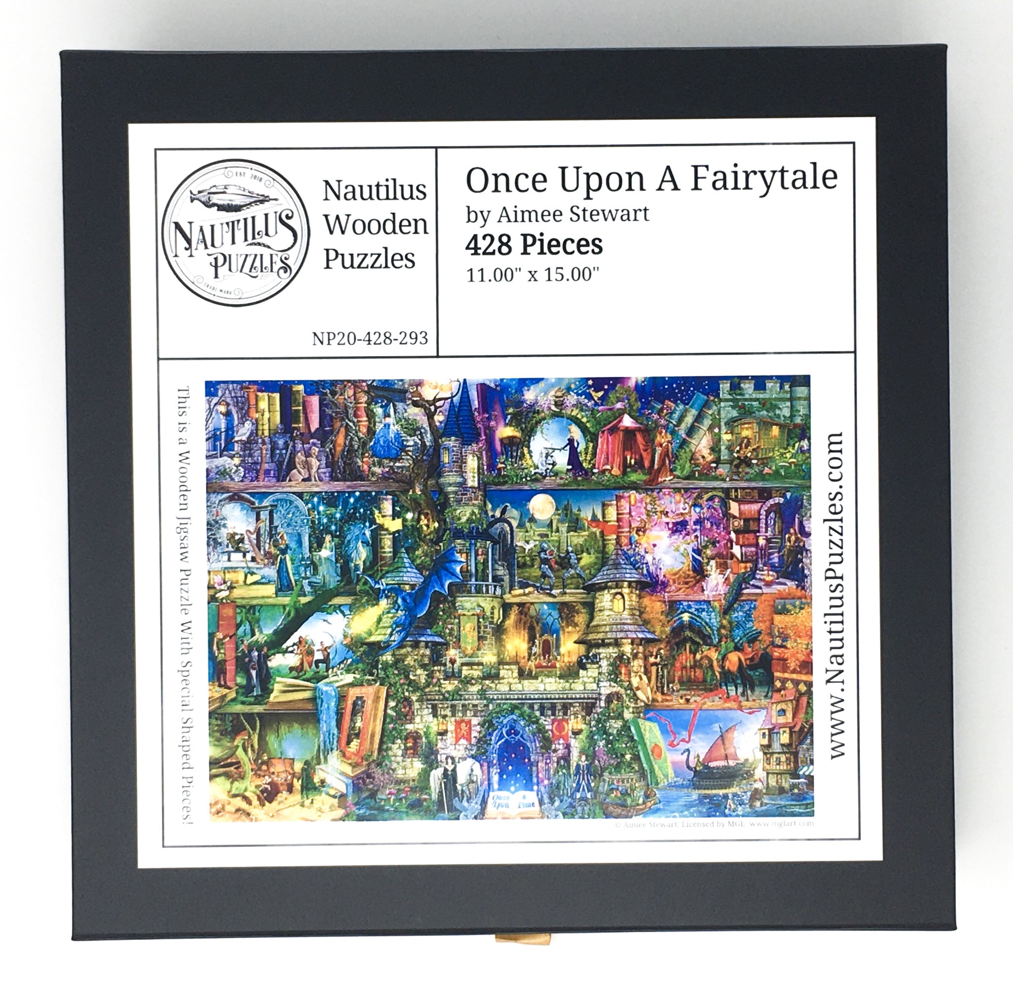 Once Upon A Fairytale (428 Piece Wooden Jigsaw Puzzle) - Nautilus Puzzles - Wooden Jigsaw Puzzles For Adults