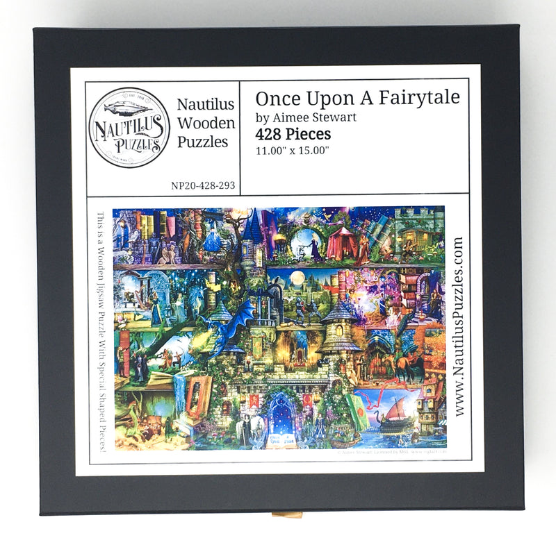 Once Upon A Fairytale (428 Piece Wooden Jigsaw Puzzle) - Nautilus Puzzles - Wooden Jigsaw Puzzles For Adults