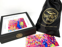 Peacock on Parade - 222 Piece Wooden Jigsaw Puzzle - Nautilus Puzzles - Wooden Jigsaw Puzzles For Adults