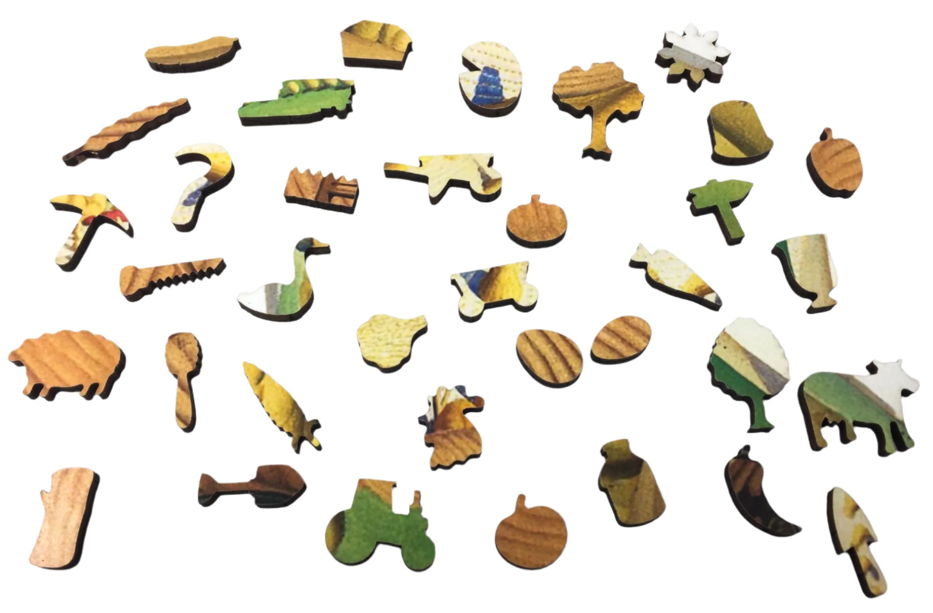 Fall Plowing by Grant Wood (351 Piece Fall Wooden Jigsaw Puzzle) - Nautilus Puzzles - Wooden Jigsaw Puzzles For Adults
