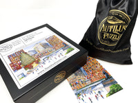 Ice Skaters at Rockefeller Center (249 Piece Wooden Christmas Puzzle) - Nautilus Puzzles - Wooden Jigsaw Puzzles For Adults