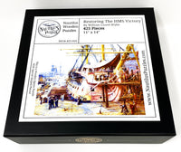Restoring The HMS Victory (425 Piece Wooden Jigsaw Puzzle) by William Lionel Wylie - Nautilus Puzzles - Wooden Jigsaw Puzzles For Adults