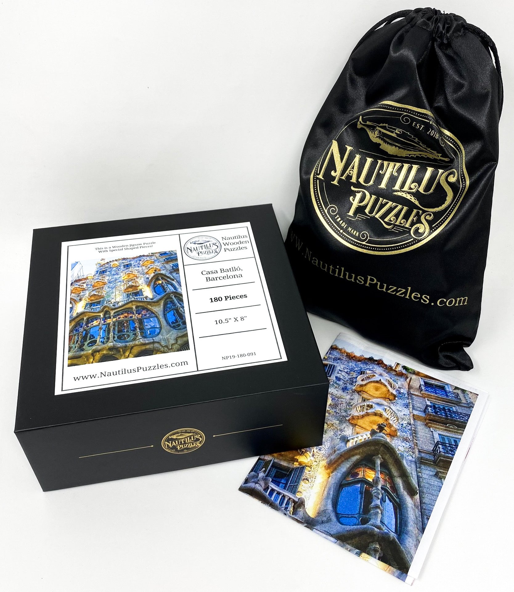 Casa Batlló, Barcelona (180 Piece Wooden Jigsaw Puzzle) - Nautilus Puzzles - Wooden Jigsaw Puzzles For Adults