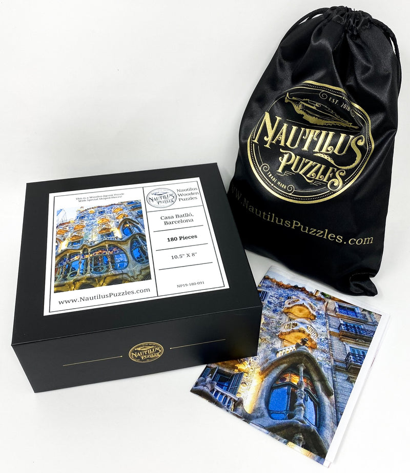 Casa Batlló, Barcelona (180 Piece Wooden Jigsaw Puzzle) - Nautilus Puzzles - Wooden Jigsaw Puzzles For Adults