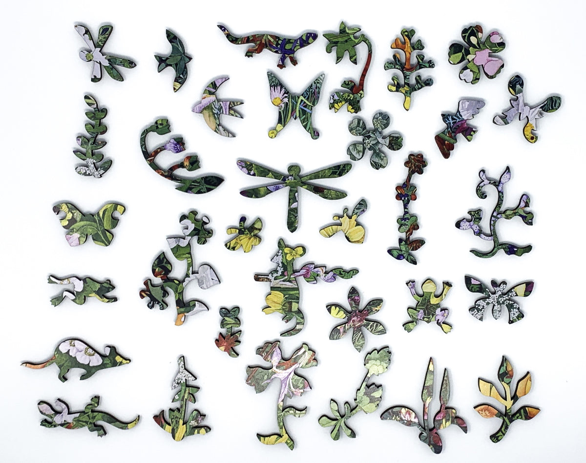 Wildflower Tapestry (506 Piece Wooden Jigsaw Puzzle) - Nautilus Puzzles - Wooden Jigsaw Puzzles For Adults
