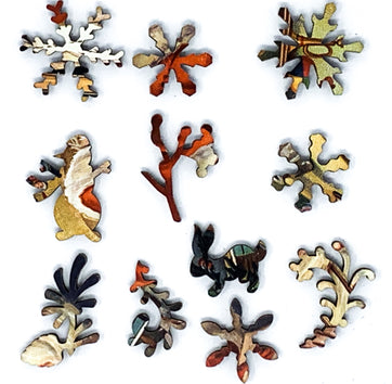 Santa's List (50 Piece Mini Wooden Christmas Puzzle) - Nautilus Puzzles - Wooden Jigsaw Puzzles For Adults