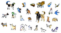 Dogs in Togs (150 Piece Wooden Jigsaw Puzzle) - Nautilus Puzzles - Wooden Jigsaw Puzzles For Adults