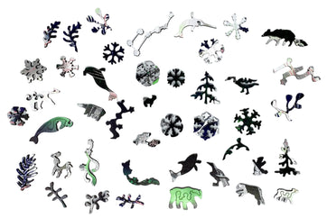 Alaskan Polar Bears - 351 Piece Wooden Jigsaw Puzzle - Nautilus Puzzles - Wooden Jigsaw Puzzles For Adults