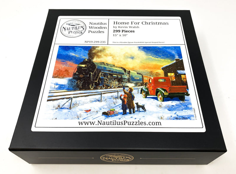 Home For Christmas (299 Piece Christmas Wooden Jigsaw Puzzle) - Nautilus Puzzles - Wooden Jigsaw Puzzles For Adults