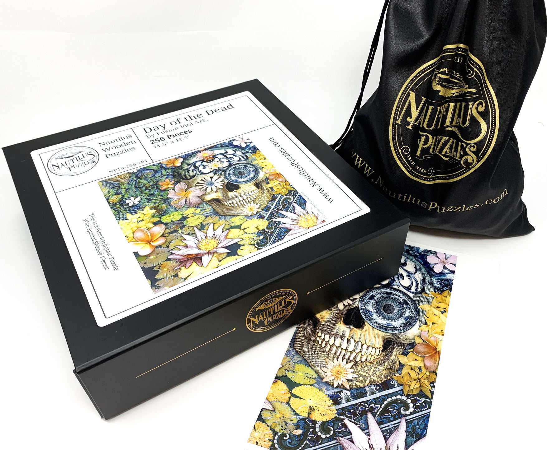 Day of the Dead - 256 Piece Wooden Jigsaw Puzzle - Nautilus Puzzles - Wooden Jigsaw Puzzles For Adults
