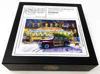 Christmas on Route 66 (318 Piece Christmas Wooden Jigsaw Puzzle) - Nautilus Puzzles - Wooden Jigsaw Puzzles For Adults