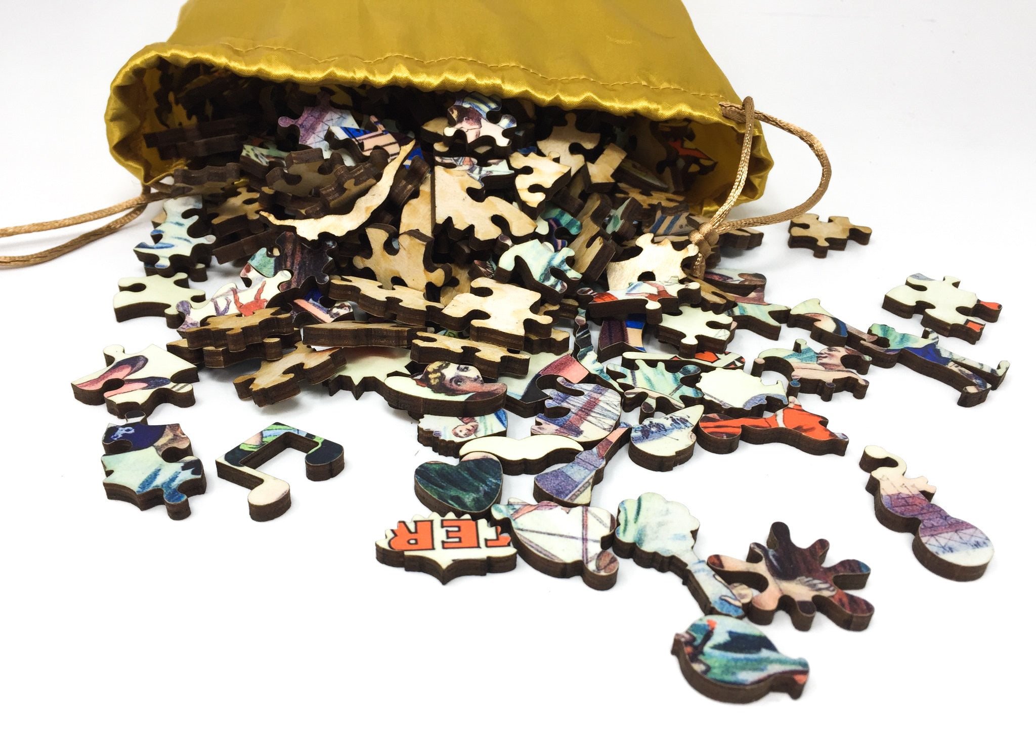 The Great Coney Island Water Carnival - 500 Piece Wooden Jigsaw Puzzle - Nautilus Puzzles - Wooden Jigsaw Puzzles For Adults