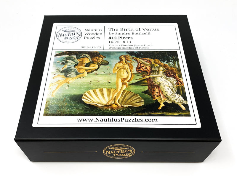 The Birth of Venus by Botticelli (412 Piece Wooden Jigsaw Puzzle) - Nautilus Puzzles - Wooden Jigsaw Puzzles For Adults