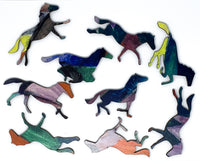 Three Horses, 1912 by Franz Marc (327 Piece Shaped Wooden Jigsaw Puzzle) - Nautilus Puzzles - Wooden Jigsaw Puzzles For Adults