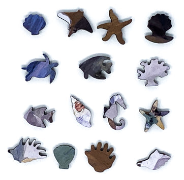 Strolling Along the Seashore (145 Piece Beach Wooden Jigsaw Puzzle) - Nautilus Puzzles - Wooden Jigsaw Puzzles For Adults