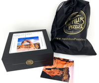 Delicate Arch Sunset (183 Pieces) Wooden Jigsaw Puzzle - Nautilus Puzzles - Wooden Jigsaw Puzzles For Adults