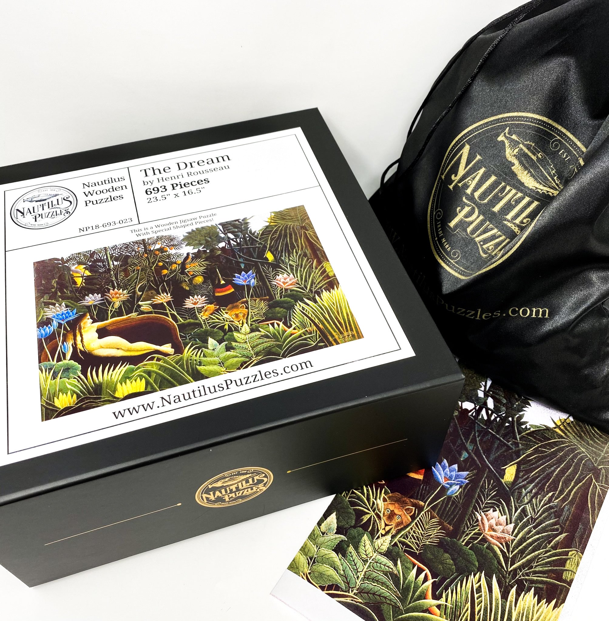 The Dream by Henri Rousseau (693 Piece Wooden Jigsaw Puzzle) - Nautilus Puzzles - Wooden Jigsaw Puzzles For Adults