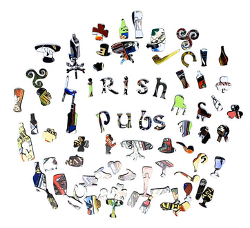 Irish Pubs (501 Piece Wooden Jigsaw Puzzle) - Nautilus Puzzles - Wooden Jigsaw Puzzles For Adults