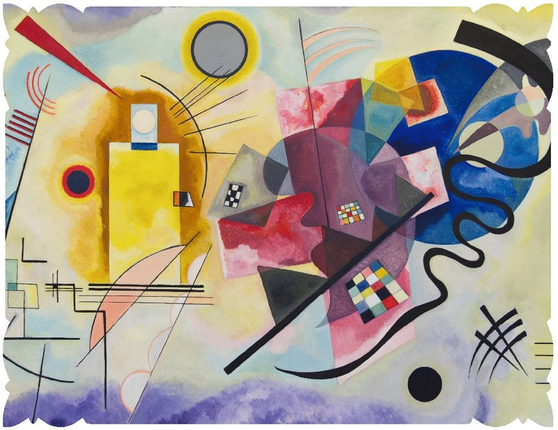 Yellow-Red-Blue, 1925 (Detail) by Kandinsky (266 Piece Wooden Jigsaw Puzzle) - Nautilus Puzzles - Wooden Jigsaw Puzzles For Adults