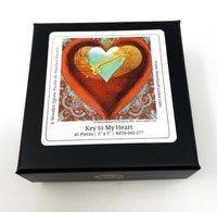 Key to My Heart (45 Piece Mini Wooden Jigsaw Puzzle) - Nautilus Puzzles - Wooden Jigsaw Puzzles For Adults