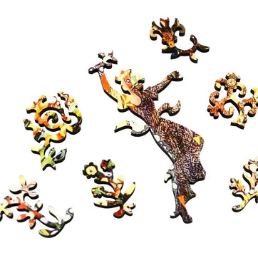 La Primavera by Galileo Chini (367 Piece Wooden Jigsaw Puzzle) - Nautilus Puzzles - Wooden Jigsaw Puzzles For Adults