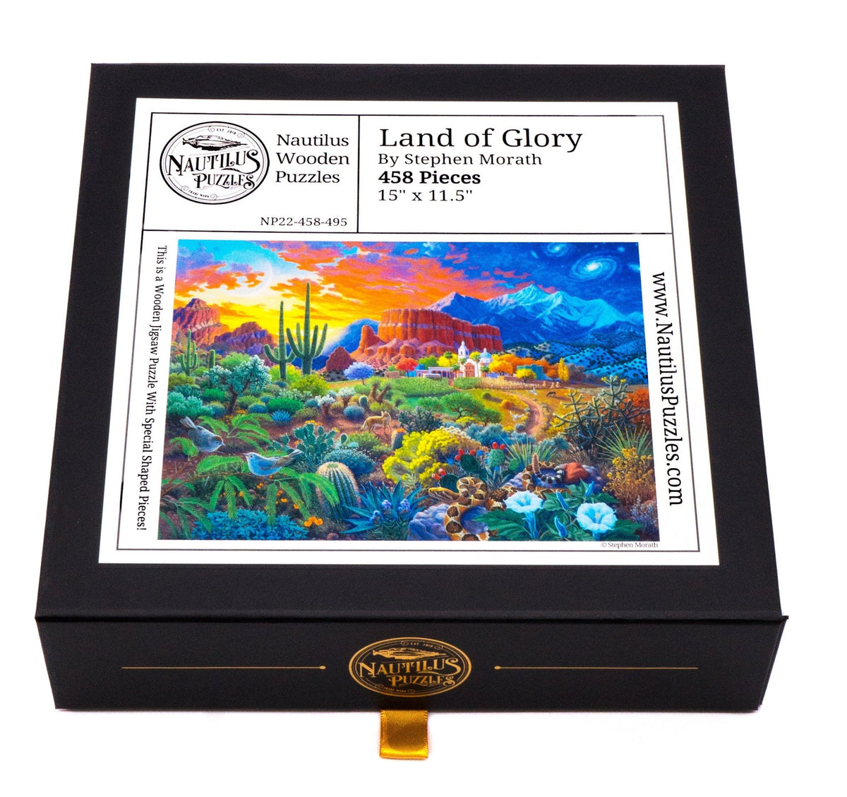 Land of Glory (458 Piece Wooden Jigsaw Puzzle) - Nautilus Puzzles - Wooden Jigsaw Puzzles For Adults
