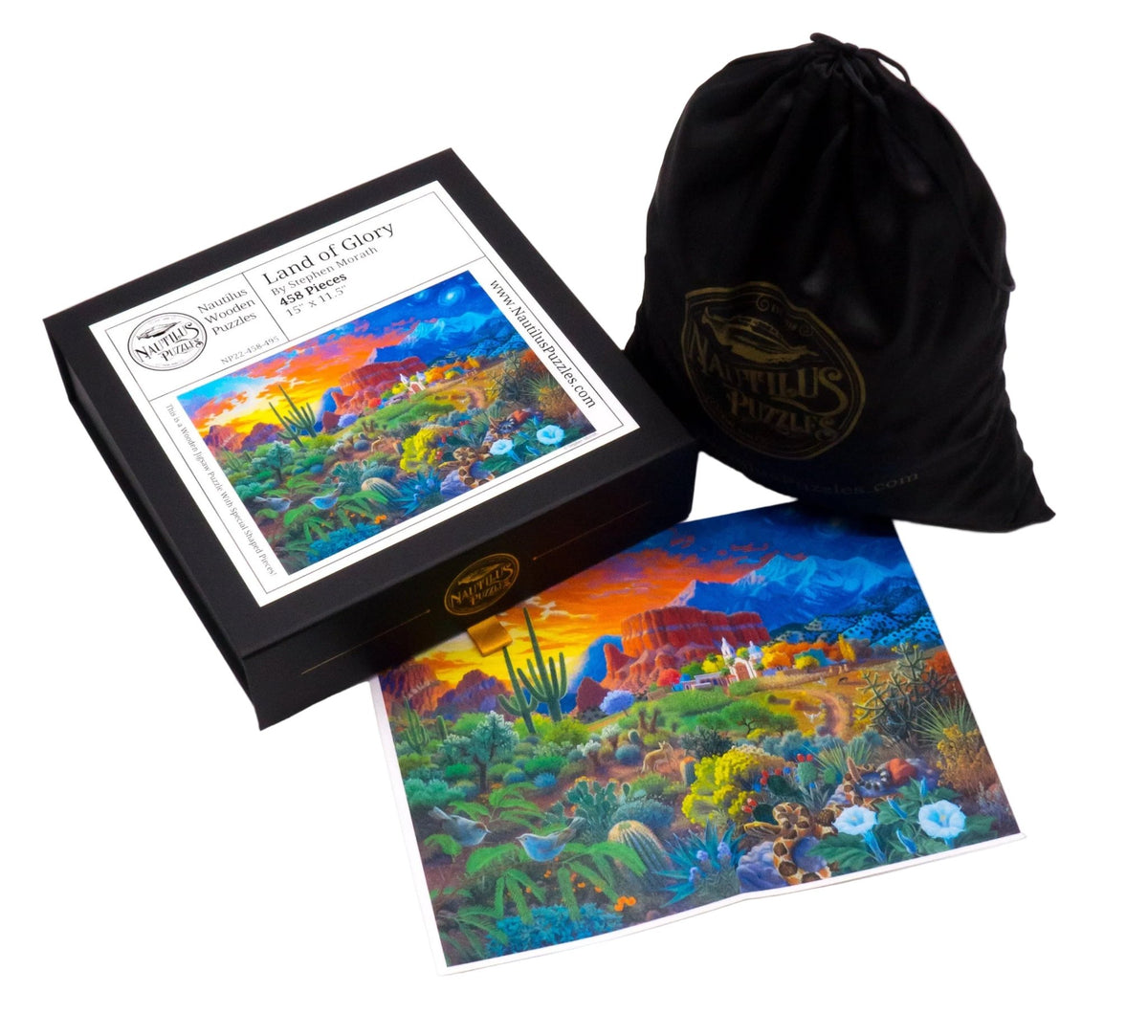 Land of Glory (458 Piece Wooden Jigsaw Puzzle) - Nautilus Puzzles - Wooden Jigsaw Puzzles For Adults