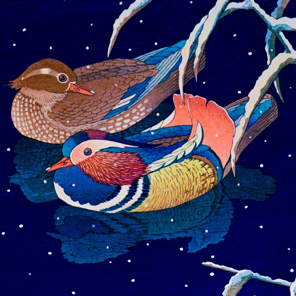 Mandarin Ducks (150 Piece Wooden Jigsaw Puzzle) - Nautilus Puzzles - Wooden Jigsaw Puzzles For Adults