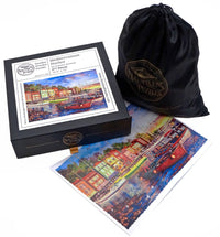 Mediterranean Harbor (477 Piece Wooden Jigsaw Puzzle) - Nautilus Puzzles - Wooden Jigsaw Puzzles For Adults