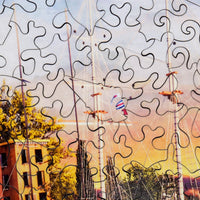 Mediterranean Harbor (477 Piece Wooden Jigsaw Puzzle) - Nautilus Puzzles - Wooden Jigsaw Puzzles For Adults