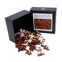 Merry Christmas (50 Piece Mini Wooden Jigsaw Puzzle) - Nautilus Puzzles - Wooden Jigsaw Puzzles For Adults