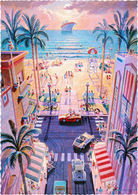 Miami Puzzle | South Beach, Miami (480 Piece Wooden Jigsaw Puzzle) - Nautilus Puzzles - Wooden Jigsaw Puzzles For Adults
