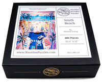 Miami Puzzle | South Beach, Miami (480 Piece Wooden Jigsaw Puzzle) - Nautilus Puzzles - Wooden Jigsaw Puzzles For Adults