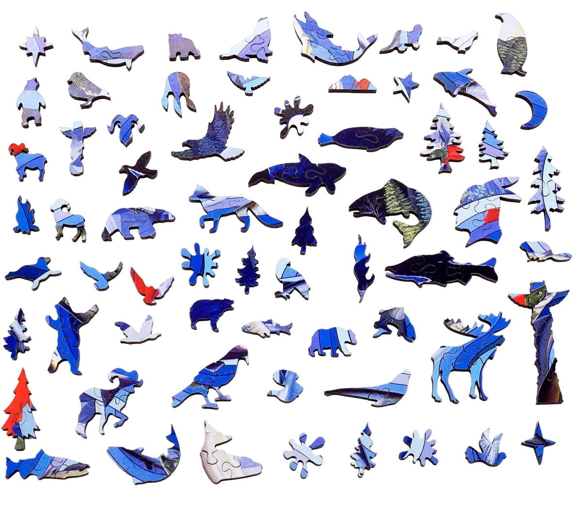 Midnight Run (378 Piece Wooden Jigsaw Puzzle) - Nautilus Puzzles - Wooden Jigsaw Puzzles For Adults