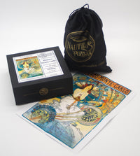 Monaco-Monte Carlo by Alphonse Mucha (179 Piece Wooden Jigsaw Puzzle) - Nautilus Puzzles - Wooden Jigsaw Puzzles For Adults