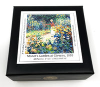 Monet's Garden at Giverny, 1895. 48 Pieces - Mini Wooden Jigsaw Puzzle - Nautilus Puzzles - Wooden Jigsaw Puzzles For Adults