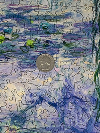 Monet's Waterlilies by Claude Monet | 237 Pieces | Wooden Jigsaw Puzzle - Nautilus Puzzles - Wooden Jigsaw Puzzles For Adults