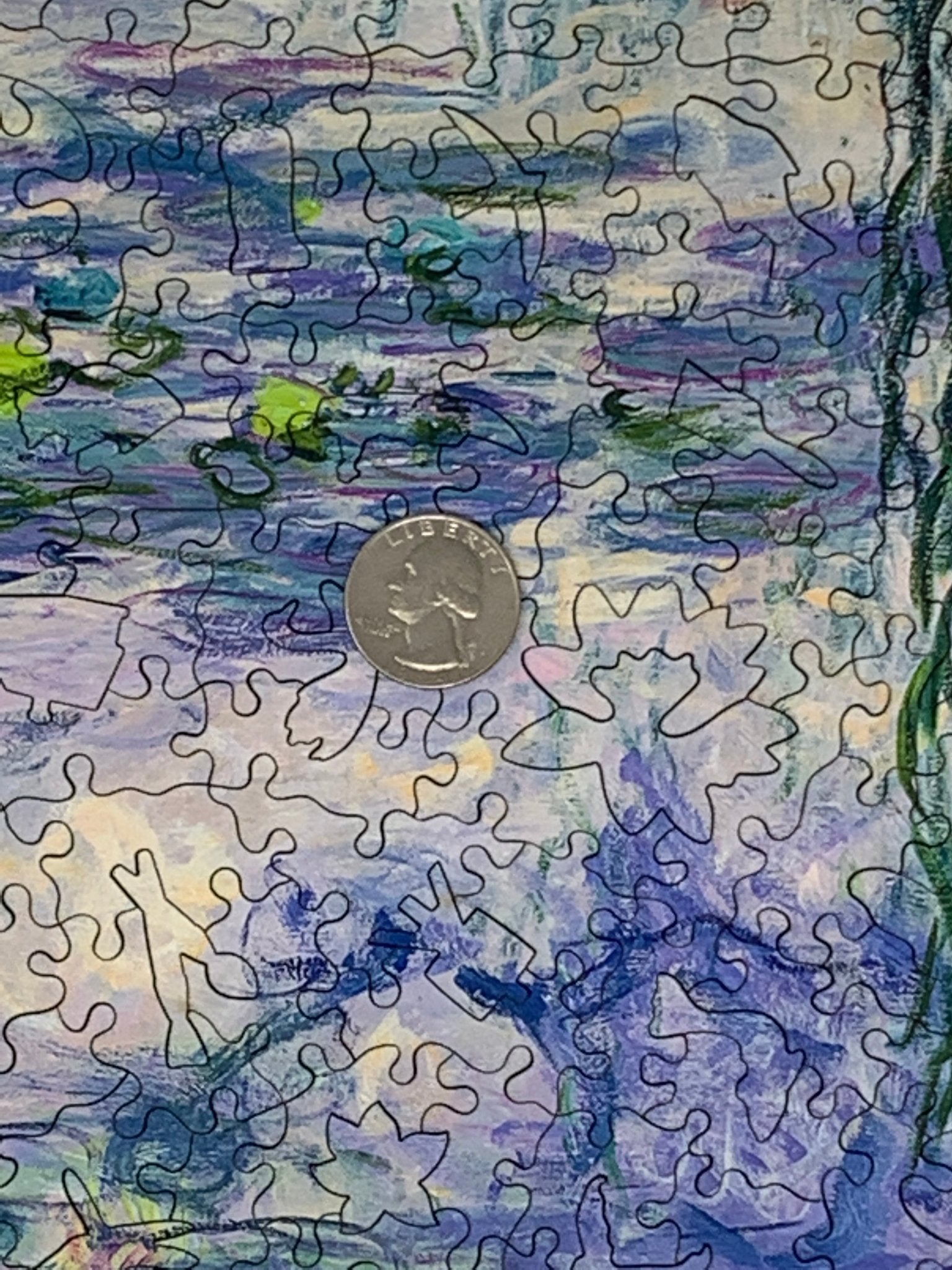 Monet's Waterlilies by Claude Monet | 237 Pieces | Wooden Jigsaw Puzzle - Nautilus Puzzles - Wooden Jigsaw Puzzles For Adults