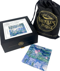 Monet's Waterlilies by Claude Monet | 237 Pieces | Wooden Jigsaw Puzzle - Nautilus Puzzles - Wooden Jigsaw Puzzles For Adults