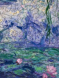 Monet's Waterlilies by Claude Monet | 237 Pieces | Wooden Jigsaw Puzzle - Nautilus Puzzles - Wooden Jigsaw Puzzles For Adults