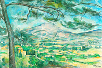 Montagne Sainte-Victoire with Large Pine (50 Pieces) Mini Wooden Puzzle - Nautilus Puzzles - Wooden Jigsaw Puzzles For Adults