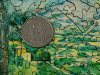 Montagne Sainte-Victoire with Large Pine (50 Pieces) Mini Wooden Puzzle - Nautilus Puzzles - Wooden Jigsaw Puzzles For Adults