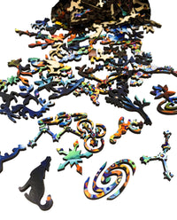 Moonrise - 360 Piece Wooden Jigsaw Puzzle - Nautilus Puzzles - Wooden Jigsaw Puzzles For Adults