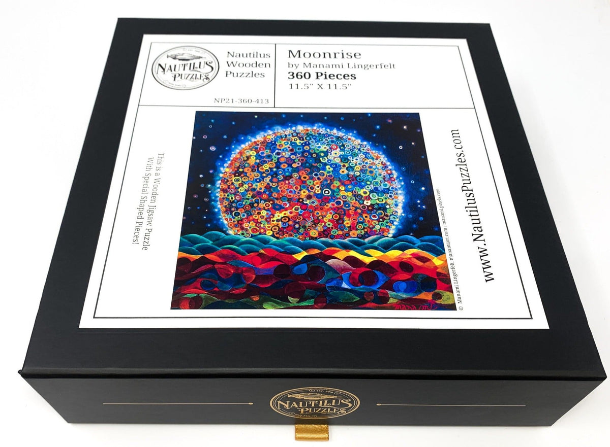 Moonrise - 360 Piece Wooden Jigsaw Puzzle - Nautilus Puzzles - Wooden Jigsaw Puzzles For Adults