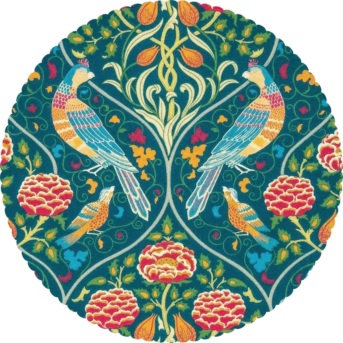 Morris Tapestry (400 Pieces) Shaped Wooden Jigsaw Puzzle for Adults - Nautilus Puzzles - Wooden Jigsaw Puzzles For Adults