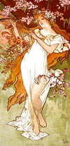 Spring by Alphonse Mucha (122 Piece Wooden Jigsaw Puzzle) - Nautilus Puzzles - Wooden Jigsaw Puzzles For Adults