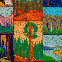 Natural Wonders of California - 505 Piece Wooden Jigsaw Puzzle - Nautilus Puzzles - Wooden Jigsaw Puzzles For Adults