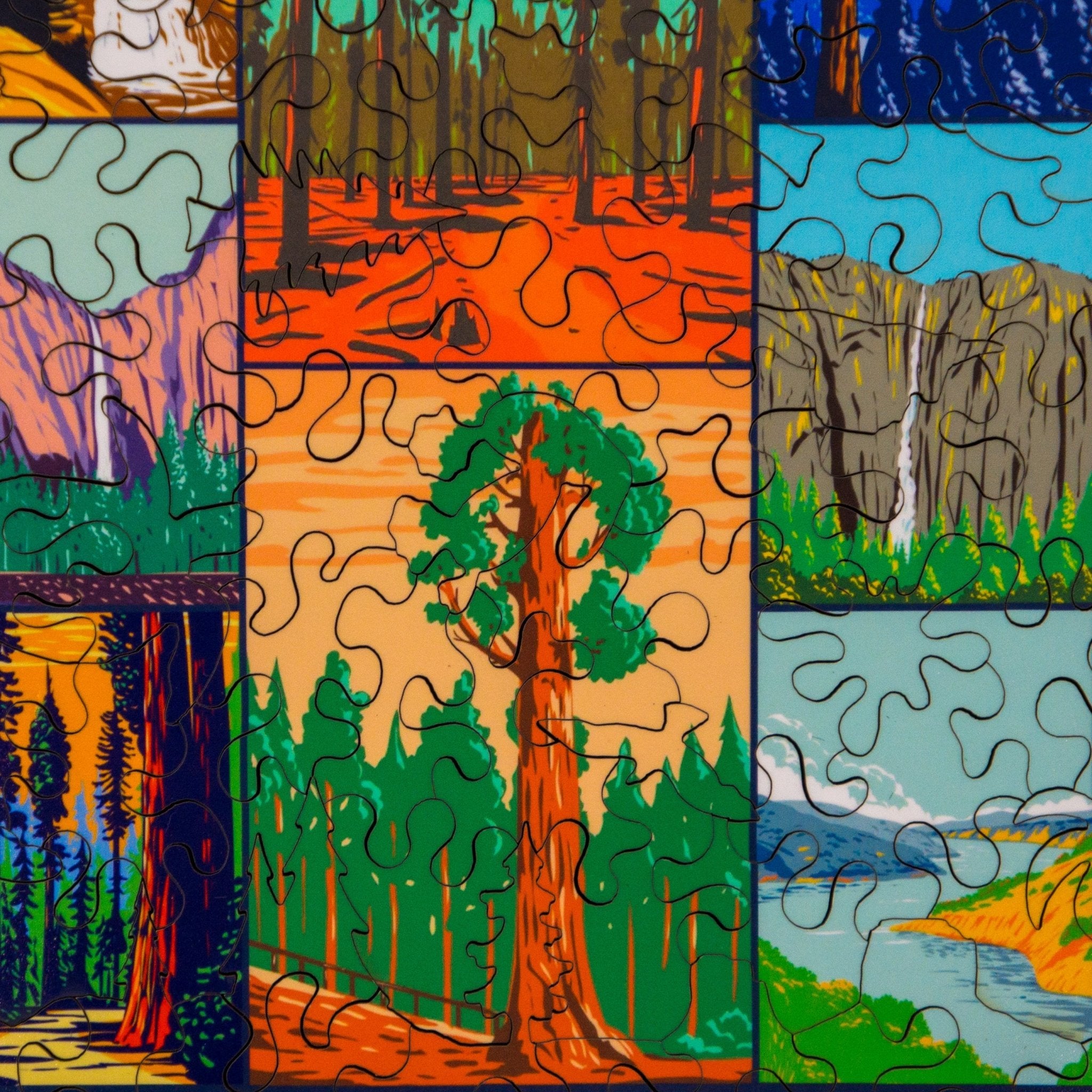 Natural Wonders of California - 505 Piece Wooden Jigsaw Puzzle - Nautilus Puzzles - Wooden Jigsaw Puzzles For Adults