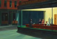 Nighthawks by Edward Hopper (57 Pieces) Mini Wooden Jigsaw Puzzle - Nautilus Puzzles - Wooden Jigsaw Puzzles For Adults