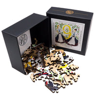 Nine Ladies Dancing (50 Piece Mini Wooden Jigsaw Puzzle) - Nautilus Puzzles - Wooden Jigsaw Puzzles For Adults